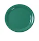 Yanco MS-110GR - 10.5" Round Green Melamine Plate, Narrow Rim, Dishwasher Safe, NSF - Dozen 1 image