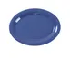 Yanco MS-209BU Oval Platter, 9½" L x 7¼" W, Heavy‑Duty Melamine, Blue, NSF, Dishwasher Safe - Dozen 1 image
