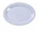 Yanco MS-209WT Milestone Oval Platter 9.5" x 7.25" White Melamine Dishwasher Safe NSF - Dozen 1 image