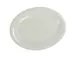 Yanco MS-212IV Oval Platter, 12" x 9" Ivory Melamine, Dishwasher Safe, NSF - Dozen 1 image