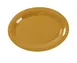 Yanco MS-213YL - 13-1/2" x 10-1/2" Oval Melamine Platter, Yellow, Dishwasher Safe - Dozen 1 image