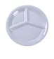 Yanco MS-710WT - 10" 3‑Compartment Melamine Plate White, NSF, Dishwasher Safe - Dozen 1 image