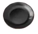 Yanco NA-110BK Melamine Dinner Plate, 10" x 1" , Black with Brown Accent, Round Coupe - Dozen 1 image