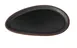 Yanco NA-214BK - Oval Melamine Dinner Plate 14" x 9.75" x 1", Black with Brown Accent - Dozen 1 image