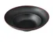 Yanco NA-811BK - 11" Pasta Bowl, 20 Oz, Black With Brown Accent, Melamine Material - Dozen 1 image
