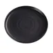 Yanco NB-112 Black 12-1/4" Round Porcelain Plate Rolled Edge Dishwasher/Oven/Microwave Safe - Dozen 1 image
