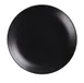 Yanco NB-309 - Black Porcelain Round Plate 9-1/8" Diameter, Rolled Rim, Dishwasher Safe - Dozen 1 image