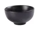 Yanco NB-804 Black Round Soup Bowl, 9 oz, 4-1/2" Dia x 2-1/4" H, Porcelain, Microwave Safe - 1 Dozen 1 image