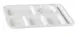 Yanco NC-2162 14" x 10" 5‑Compartment Melamine Plate, White, Heavy‑Duty, Dishwasher Safe - Dozen 1 image