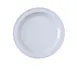 Yanco NS-105W - 5-1/2" Round Melamine Plate, White, Heavyweight, Dishwasher Safe - Dozen 1 image