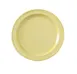 Yanco NS-107Y Reusable Melamine Dessert Plate, 7.25" Round Yellow, Dishwasher Safe, NSF - Dozen 1 image