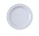 Yanco NS-110W - 10-1/4" Round Melamine Plate, White, Dishwasher Safe, NSF - Dozen 1 image