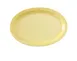 Yanco NS-510Y - Oval Melamine Platter, 9-3/4" L x 6-3/4" W, Yellow, Dishwasher Safe, NSF - Dozen 1 image