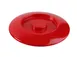 Yanco NS-608CR - 8" Red Melamine Tortilla Server Lid, Heavy, Dishwasher Safe, NSF - Dozen 1 image