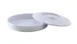 Yanco NS-608W - 8¼" White Melamine Tortilla Server Base & Lid Set, Dishwasher Safe, NSF - Dozen 1 image
