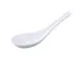 Yanco NS-7003W Longevity Chinese Soup Spoon, 5-1/2" White Melamine, Dishwasher Safe - Dozen 1 image