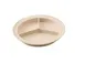 Yanco NS-701T - 8-3/4" Tan Melamine 3‑Compartment Deep Plate, Dishwasher Safe, NSF - Dozen 1 image