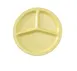 Yanco NS-702Y 10" 3-Compartment Melamine Plate, Yellow, Dishwasher-Safe, NSF-Certified - Dozen 1 image