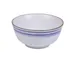 Yanco OC-5014 - Miso Soup Bowl, 8 oz (4-1/2" Dia × 2" H), White Porcelain with Blue Design - Dozen 1 image