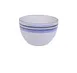 Yanco OC-504 Bouillon Cup, 8 Oz, 4" Dia x 2-3/4" H, Porcelain White With Blue Design - Dozen 1 image