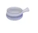 Yanco OC-5105 Skillet Bowl, 22 oz (4-3/4" Dia × 3" H) Porcelain, White/Blue Design, Safe – 1 Dozen 1 image