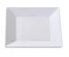 Yanco OK-107 Osaka Plate, 7-1/4" x 7-1/4" White Melamine, Dishwasher Safe, 6"-7" Diameter - Dozen 1 image