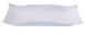 Yanco OK-2416 Osaka Rectangular Plate, 16" x 10-1/2", White Melamine, Dishwasher Safe - Dozen 1 image
