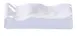 Yanco OK-4033 Osaka Chopstick Holder, 3-1/4" L x 1-1/2" W Melamine White Dishwasher Safe - Dozen 1 image