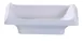 Yanco OK-4046 White Melamine Sauce Dish 3-3/4" L x 2-1/2" W, 1 Oz Dishwasher Safe - Dozen 1 image
