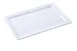 Yanco OK-7014 Osaka Plate, 14" x 7" Rectangular White Melamine, Dishwasher Safe - Dozen 1 image
