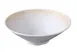 Yanco OP-410 - 50 oz Melamine Bowl, 9¾" Dia x 3¼" H, White/Brown, Dishwasher‑Safe - Dozen 1 image