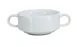 Yanco PA-404 Paris Bouillon Cup, 10 oz (4" Diameter) Porcelain White, Microwave Safe - Dozen 1 image