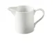 Yanco PA-PC Creamer, 6-1/2 oz, 3-1/8" Dia. X 3-1/2" H, Porcelain, Handle, Microwave Safe - Dozen 1 image