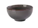 Yanco PK-704 Grey Porcelain Rice Bowl, 4-1/2" Dia x 2-3/8" H, 10 oz, Round, Microwave Safe - Dozen 1 image