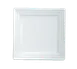 Yanco PL-112 Square Plate, 12" x 12" White Porcelain, Dishwasher Oven Microwave Safe - Dozen 1 image