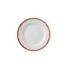 Yanco PR-106 Bread Plate, 6 1/4" Dia x 1/2" H, White/Brown China, Dishwasher/MW Safe - Dozen 1 image