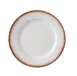 Yanco PR-111 - China Plate, 11 1/4" Dia x 7/8" H, White/Brown, Dishwasher/Microwave Safe - Dozen 1 image