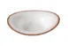 Yanco PR-408 Porto Soup Plate, 12 oz (9" Dia x 2 3/8" H), White/Brown China Dishwasher Safe - Dozen 1 image