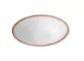 Yanco PR-409 Plate – 9 oz 9 1/8" Dia x 1 5/8" H White Brown China Dishwasher/MW Safe - Dozen 1 image