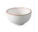 Yanco PR-504 Rice Bowl, 10 Oz, 4.5" x 2.5", White/Brown China, Dishwasher/Microwave Safe - Dozen 1 image