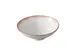 Yanco PR-507 Bowl, 23.5 Oz China, White/Brown, 7 5/8" Dia × 2 5/8" H, Dishwasher Safe - Dozen 1 image