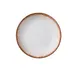 Yanco PR-706 - China Plate, 6 1/4" Dia x 3/4" H, White/Brown, Dishwasher/Microwave Safe - Dozen 1 image