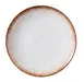 Yanco PR-711 Plate, 11 1/4" Dia x 1 1/8" H, White/Brown China, Dishwasher & Microwave Safe - Dozen 1 image