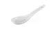 Yanco PS-005 - Piscataway Chinese Soup Spoon, 5-1/2" White Porcelain, Dishwasher Safe - Dozen 1 image