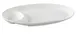 Yanco PS-2011 - 11" Oval White Porcelain Compartment Plate 2 Compartments, Dishwasher Safe - Dozen 1 image