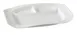 Yanco PS-2012 - 12" x 8-1/2" 3‑Compartment Porcelain Plate, Dishwasher & Microwave Safe - Dozen 1 image