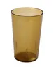 Yanco PT-005A - 5 oz Amber Plastic Tumbler, Beverageware, Durable, - Dozen 1 image
