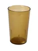 Yanco PT-032A - 32 oz (1 Qt) Amber Plastic Tumbler, Durable Lightweight Design - Dozen 1 image