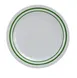 Yanco PT-109 Pine Tree Plate 9" Round Melamine Green Band/Beige Heavy Dishwasher Safe NSF - Dozen 1 image
