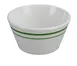 Yanco PT-302 - Pine Tree Bouillon Cup, 8 oz (4" Dia. x 2" H), Melamine, Green Band Beige - Dozen 1 image